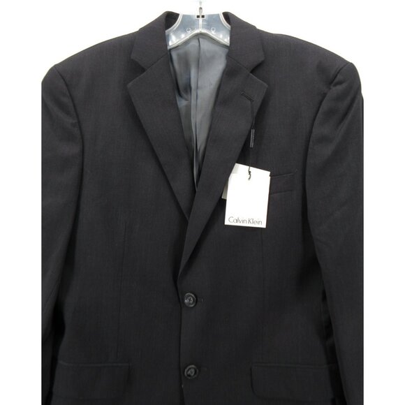 Calvin Klein Sport Coat 36 Short Blazer Wool Slim Fit Business NEW - Picture 2 of 16